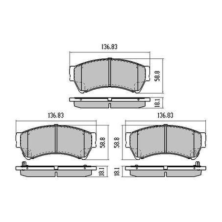 RDA PHANTOM CERAMIC BRAKE PAD SET MAZDA RDC2063