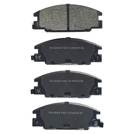 RDA GP MAX LOW METALLIC BRAKE PAD SET HOLDEN ISUZU RDB1116