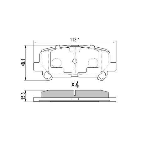 RDA Brakes Extreme Heavy Duty Brake Pad Set RDX2263SM