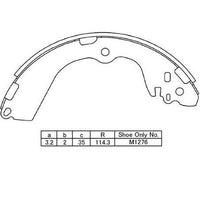 Brake Shoes 228x36 Nissan NV200 M20,VM20 1.5L,1.6L
