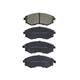 RDA GP MAX LOW METALLIC BRAKE PAD SET HYUNDAI SSANGYONG RDB1167