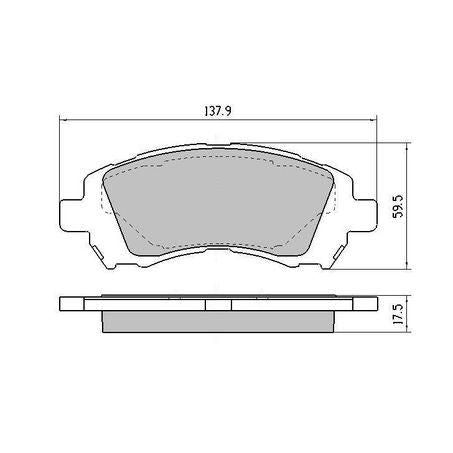 RDA PHANTOM CERAMIC BRAKE PAD SET SUBARU RDC1342