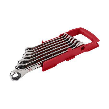 Milwaukee 7pc Ratcheting Combination Wrench Set – SAE 48229406