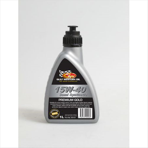 Gulf Western PREMIUM GOLD 15W-40 ENGINE OIL - 1L 30121