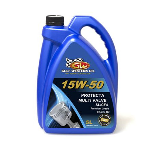 Gulf Western PROJECTA MUTLIVALUE 15W-50 ENGINE OIL - 5L 30528