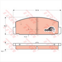 TRW Brake Pad Set (DB1760/DB417)