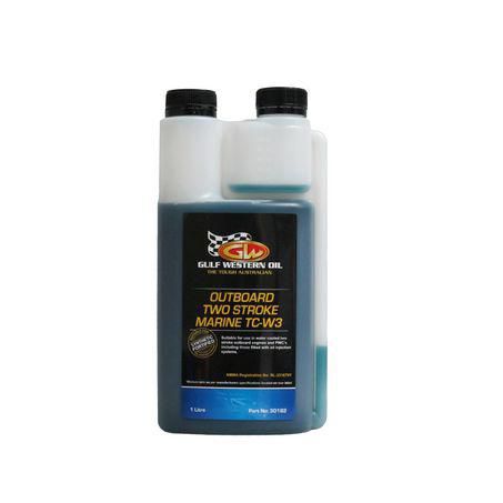 Gulf Western Outboard Marine Two-Stroke Engine Oil - 1L 30182