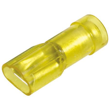 Narva Crimp Terminal Female Blade Yellow Terminal Entry 6.3mm Poly Carbonate