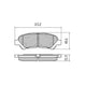 RDA PHANTOM CERAMIC BRAKE PAD SET TOYOTA BLADE HIGHLANDER KLUGER RDC2067
