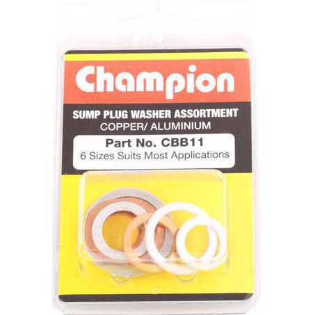 Champion Blister Assortment – Flat Copper Washers - CBB11