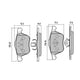 RDA PHANTOM CERAMIC BRAKE PAD SET FORD MAZDA SAAB VOLVO RDC1658