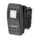 Narva SEALED ROCKER SWITCH ON/ON DPDT 12/24V BLUE LED (CONTACTS RATED 20A @