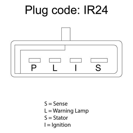 OEX ALTERNATOR 12V 105A SUITS DELCO DXA505