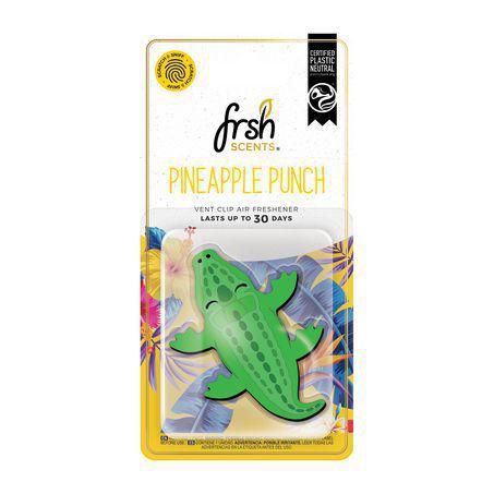 Frsh Scents Car Air Freshener Crocodile Pineapple Punch Vent Clip VO006