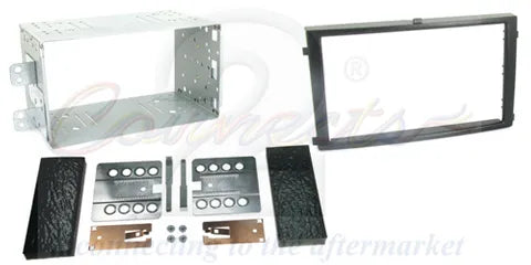 Metra 95-9315B Black Double DIN Dash Kit with Cage | 2005-2013 SsangYong Rexton II