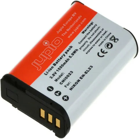 Jupio Camera Battery for Nikon EN-EL23 â€“ 3.8V 1850mAh Rechargeable
