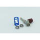 Burgaflex Steel Fitting # 6 FOR - Reduced Burgaclip #6 Straight With R134a Port SCX1301-3