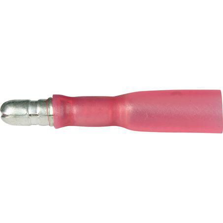 OEX Crimp Terminal Male Bullet Red Terminal Size 4mm Heat Shrinkable 50 Pc