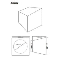 6.5" Subwoofer Enclosure Box Pair | Black Carpet | Pre-Loaded Terminal Cup