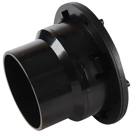 OEX Louvre Round Black Plastic
