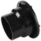 OEX Louvre Round Black Plastic