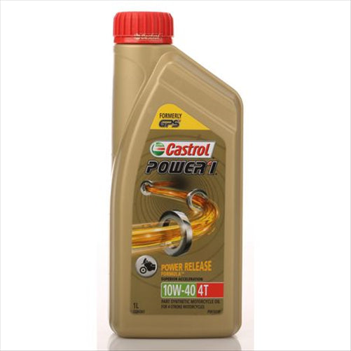 CASTROL POWER 1 4T 10W-40 MOTORCYCLE ENGINE OIL 1L 3384361