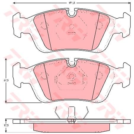 TRW Brake Pad Set (DB1224)