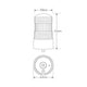 LED AUTO LAMPS LED Amber Strobe Beacon 10-36V Single Bolt Mount