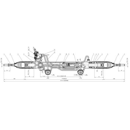SAS AUTO PARTS SAS Steering Rack Assembly SR4002