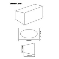 Pair of 6"x9" Universal Speaker Enclosures | Black Carpet, Compact Design