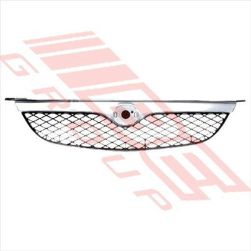 Mazda GRILLE - MAT BLACK - W/CHRM GARNISH - MAZDA 626 GF 1998-00 NZ MODEL