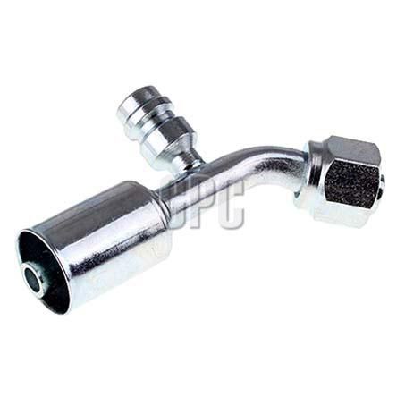 OEX Steel Fitting # 8 FOR - Beadlock #8 45 With R134a Port