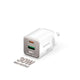 MICRODIA SmartCube™ Nano 30W Dual-Port GaN Wall Charger – White