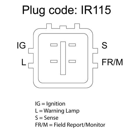 OEX ALTERNATOR 12V 110A DENSO STYLE DXA4031