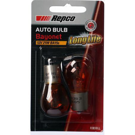 Repco PY21W Bayonet Amber Globe 12V 21W BA15s R383LL