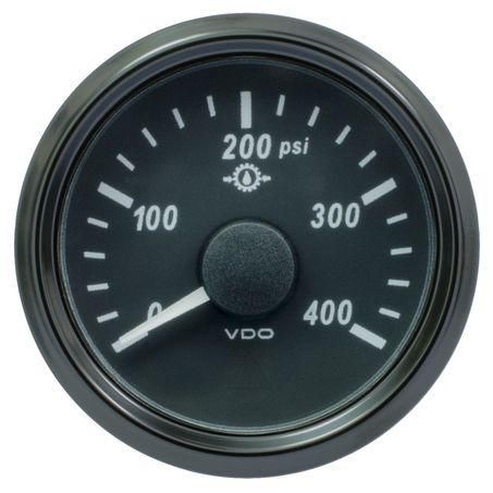 VDO SingleViu Transmission Oil Pressure Gauge 0-400psi A2C3833500030