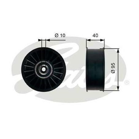 GATES DRIVEALIGN IDLER PULLEY 36500