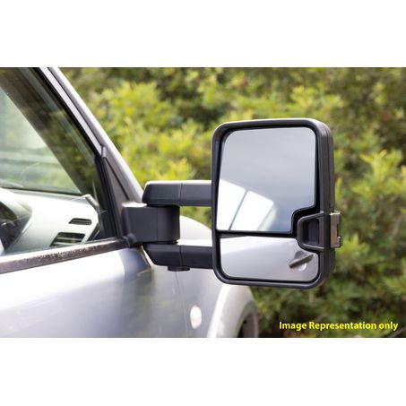 Towing Mirrors to suit Nissan Pathfinder & Navara, Black Pair DT-TM2005EBS
