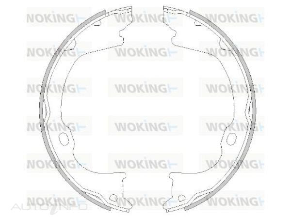 WOKING REAR BRAKE SHOES JEEP -Z4282.01