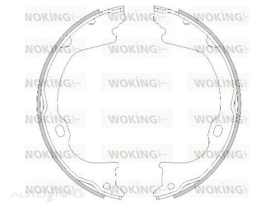 WOKING REAR BRAKE SHOES JEEP -Z4282.01