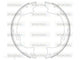 WOKING REAR BRAKE SHOES JEEP -Z4282.01