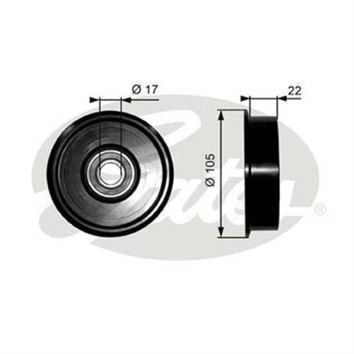 Gates DRIVE BELT PULLY TENSIONER 95 X 17 X 27MM 36228
