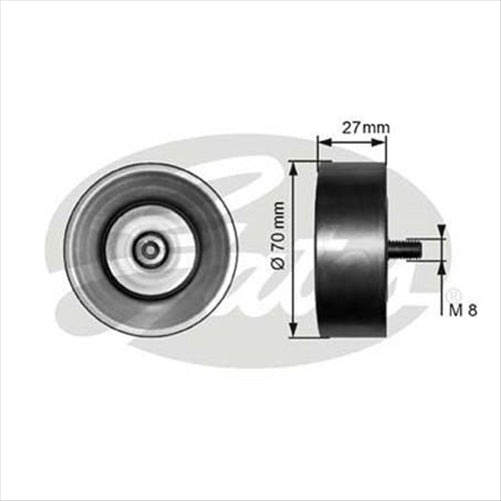 GATES DRIVE BELT IDLER PULLEY 3629