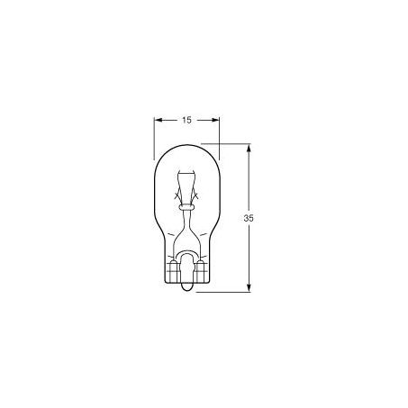 Hella 12V W16W Wedge W2.1x9.5d Globe 12CPW WS1212