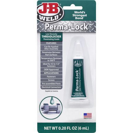 JB Weld Perma-Lock Green Low Viscosity Threadlocker 6ml 29006