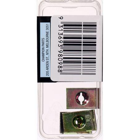 CHAMPION AUTO PARTS Champion Speed Nut Pack 10G x 13/16in. x 1/2in. BH098