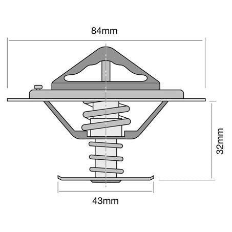 Tridon Thermostat 84mm - 85 Degrees C TT288-185