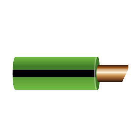 OEX 4mm Single Core Automotive Cable Green With Black Trace 30M (NZ Ref.15