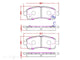 CERAMIC BRAKE PADS F MAZDA D3144CP