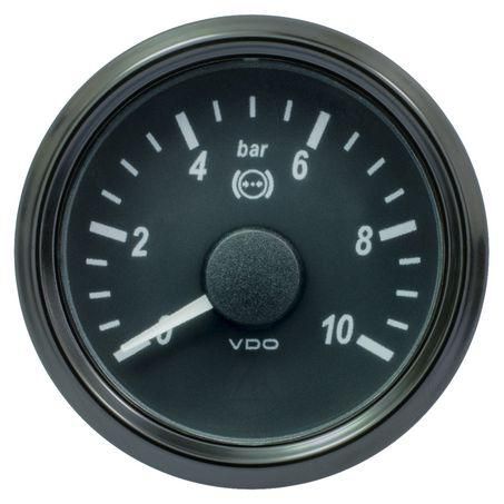 VDO SingleViu Brake Pressure Gauge 0-10 Bar 10-180 Ohm A2C3833450030